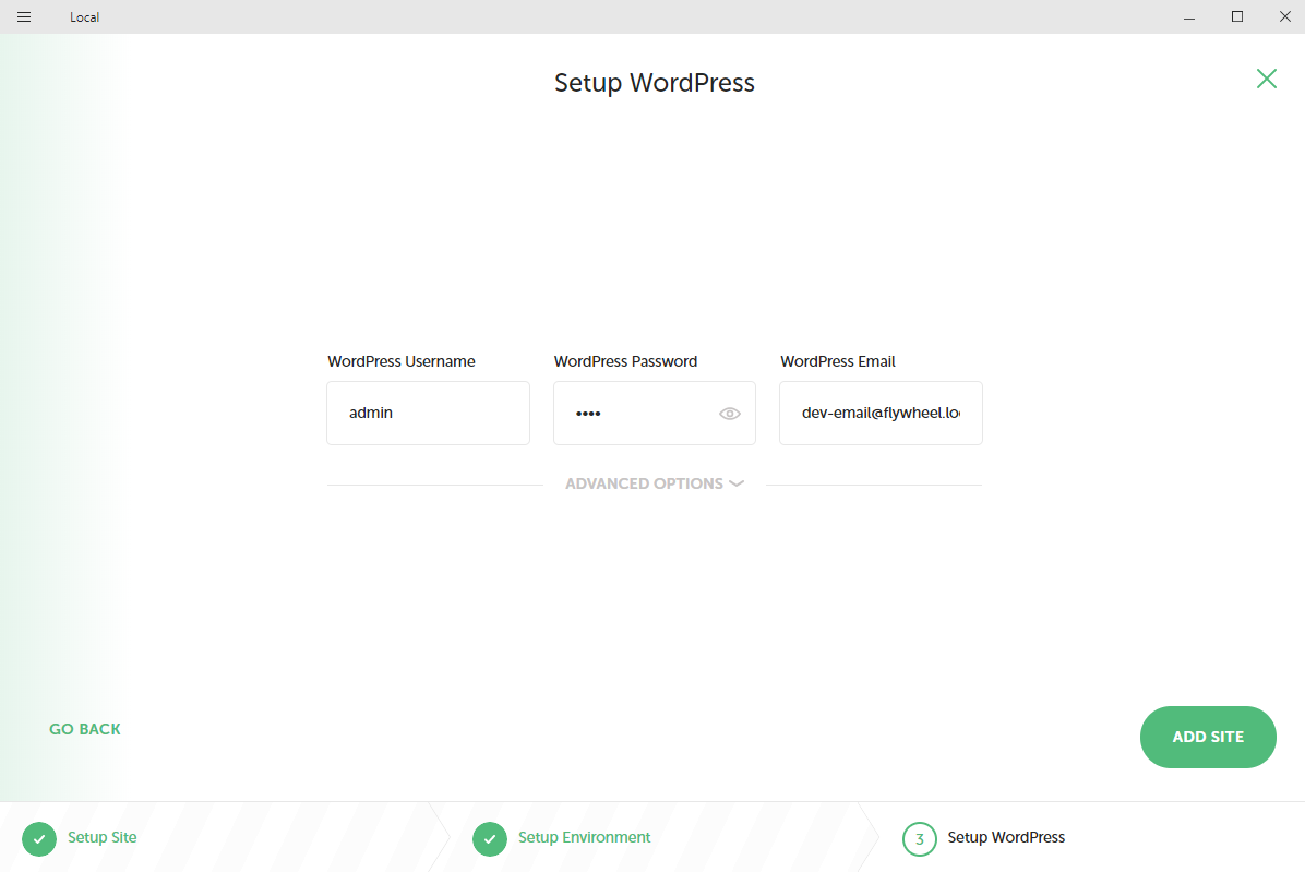 Local-Site-Admin-Setup