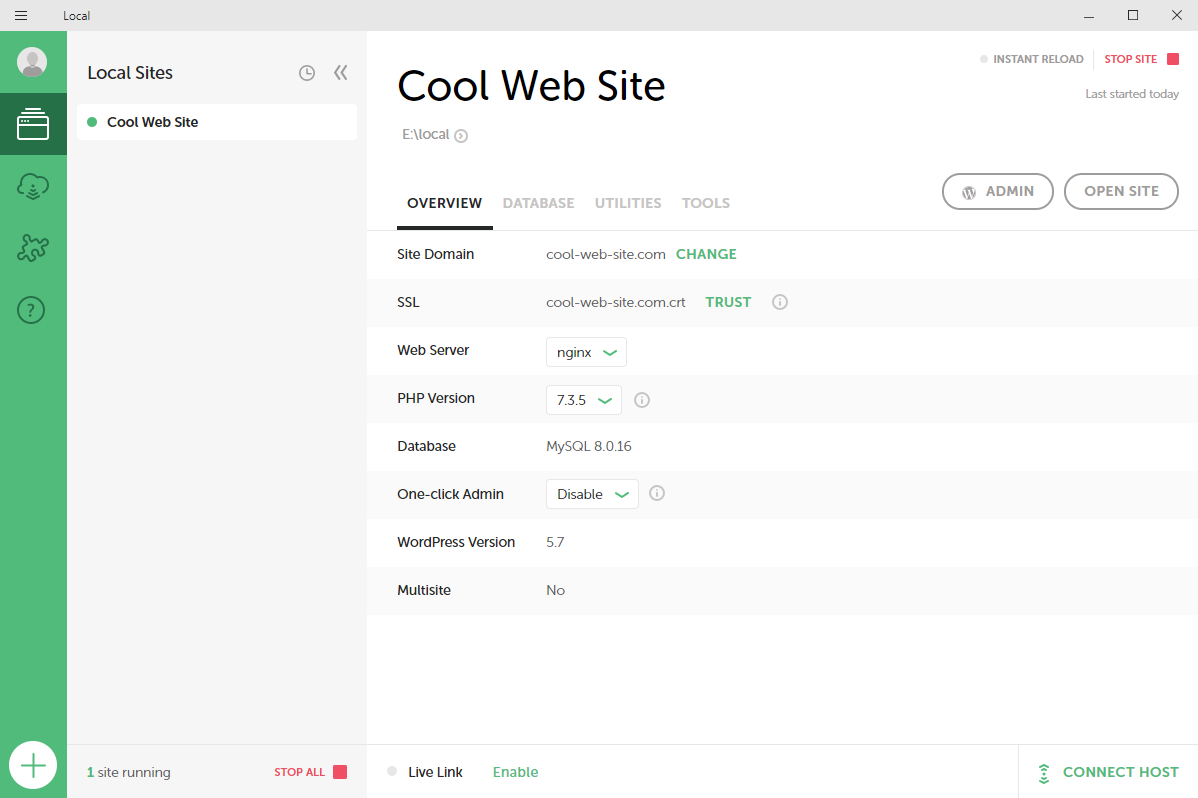 Opening-Local-Site