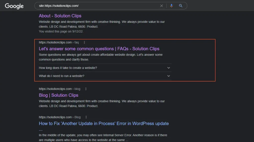 after google faq validation fix confirmation this is the result